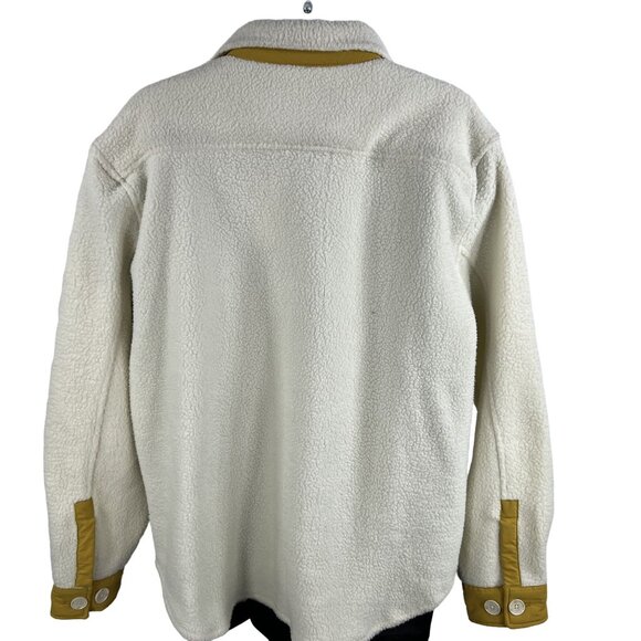 WESC NWT Sweden Sherpa Cargo Shacket Unisex Men XL Women XXL Color Block Jacket - Picture 8 of 16